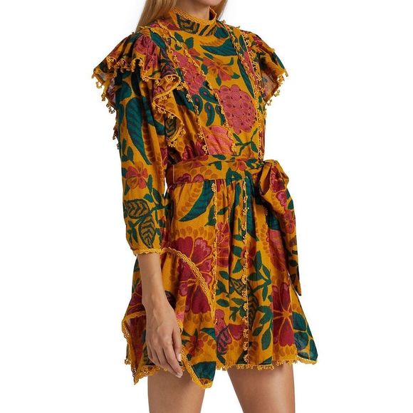 Farm Rio
Cotton Ruffle Minidress - Picture 3 of 10